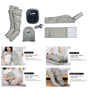 Masseur pour les pieds et les jambes pour la <span class=keywords><strong>circulation</strong></span> avec chaleur au niveau des genoux avec contrôleur manuel Bottes de massage à compression d'air - Product Image 4