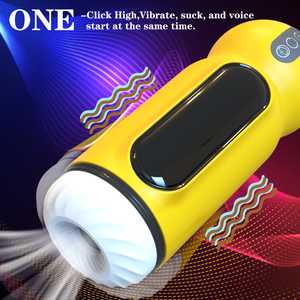 10 bergetar 3 mode mengisap Pria mainan seks cangkir Masturbator pria bertekstur 3D pengusap LED fungsi suara pemanas TPE mainan dewasa untuk pria - Product Image 4