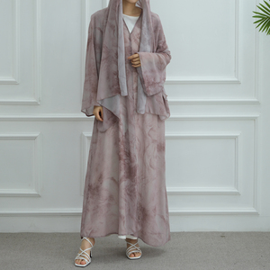 Wholesale Tie Dye Chiffon Dress Plus Size, Elegant Floral Print