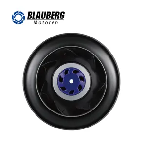 Blauberg 175mm harici rotor motor plastik EC Motor ile AHU ,FFU, hava değiştirici için geriye santrifüj fanlar