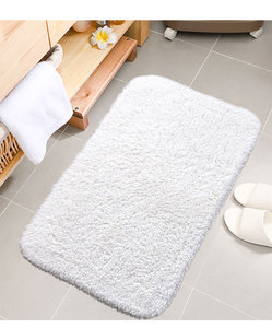 Tapis <span class=keywords><strong>de</strong></span> salle <span class=keywords><strong>de</strong></span> bain luxueux, doux, tufté, lavable, absorbant l'<span class=keywords><strong>eau</strong></span>, antidérapant, en polyester, pour personnes âgées, maison, hôtel - Product Image 2