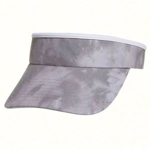Custom Open Back Tie Dye Sun Visor Hat Summer Unisex Logo Quick Dry Foam <b>Padded</b> Sports Cycling Outdoor Daily Fishing - Product Image 4