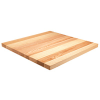 Plateaux de table stratifiés carrés en bois de résine personnalisés dessus de table solide en chêne hêtre vente en gros de meubles de maison de restaurant table à manger