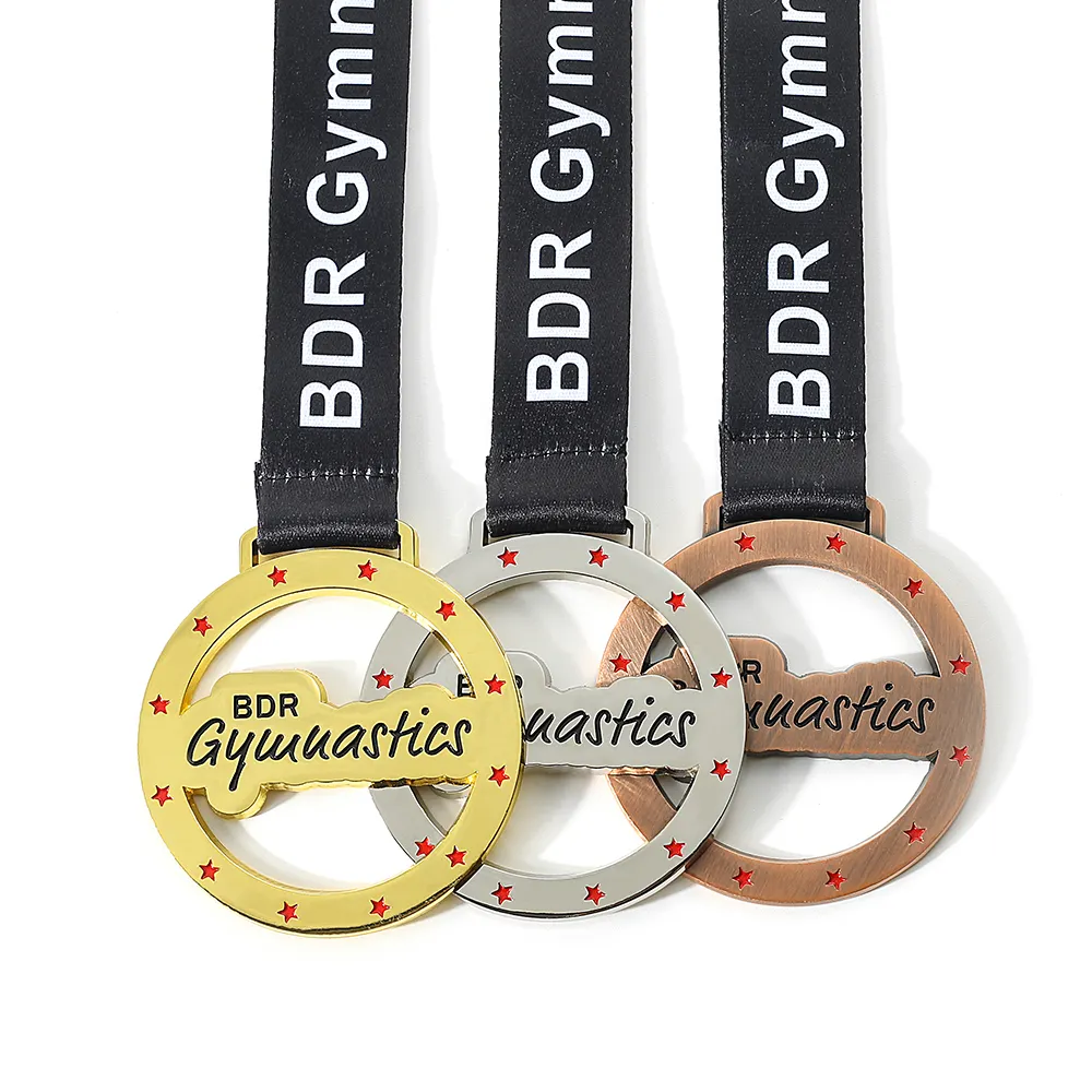 Medalla de Gimnasia Rítmica personalizada, juego de fútbol, winner, oro, plata, cobre