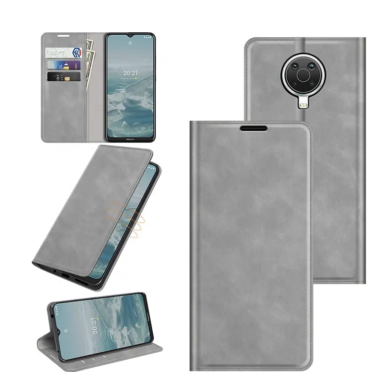 Suck Silky Skin Feeling Leather Flip Wallet Magnetic Back Cover Phone Case For Noki X30 G20 G10
