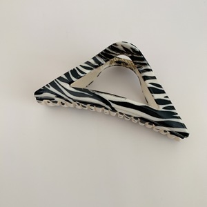 Vintage Unisex Hair Claws Clip Accessories Leopard Zebra Checker Plastic <b>Resin</b> Glossy Daily Hair Claw - Product Image 4