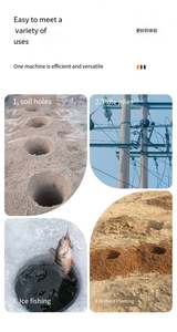 Tarière thermique portable à moteur essence deux et quatre temps pour le terrassement, la plantation d'arbres et de plantes en ferme et jardin - Product Image 6