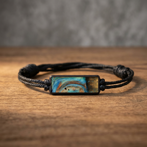 Bracelet unisexe personnalisé en bois et résine, bijoux fantaisie UCI, meilleur prix, perles rondes, bracelets de poignet, lot - Product Image 1