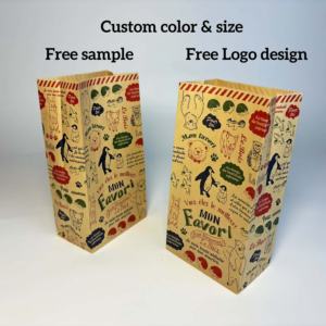 Sacs en papier à fond carré en gros, impression de logo personnalisée pour l'emballage du lait, des sushis, des chaussures, des cosmétiques - Product Image 3