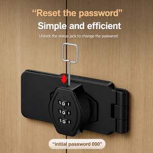 Anti-theft Combination Locks Keyless Stainless Steel Bedroom Security Cabinet Password Lock Door Locks Shoe Cabinets Drawers - Product Image 6