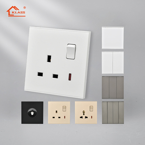 Nuova sensazione di pelle che tocca il design 250V 13A UK prese e interruttore con pannello interruttore usb tipo <span class=keywords><strong>c</strong></span> per la casa interruttore elettrico a parete interruttore - Product Image 5