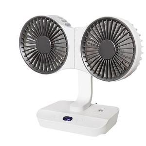 Portable Double-Head Mini USB Desktop <b>Fan</b> New Telescopic Folding Design Air Cooling Electric Power for Students Outdoor Use - Product Image 1
