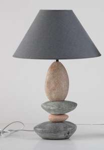 B25 lampada da tavolo in ceramica con pietre di vecchio design per soggiorno - Product Image 2