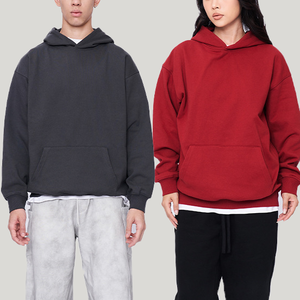 <span class=keywords><strong>Sudadera</strong></span> con <span class=keywords><strong>Capucha</strong></span> Gruesa y Cálida de Mezcla de Algodón Transpirable de 430 g/m², <span class=keywords><strong>Sudadera</strong></span> Unisex de Estilo Urbano Informal para Uso Diario - Product Image 1