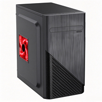 Boîtier PC de jeu robuste DIY MicroATX avec 7 emplacements PCI, 2 baies HDD, 2 baies SSD, points de montage multi-ventilateurs, accessoire pour ordinateur de bureau