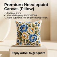Toile à broder en maille 13/14/18 avec tissu en coton blanc Mono Deluxe pour kits de broderie personnalisés de taille variable pour la décoration intérieure