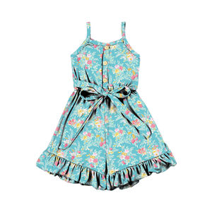 Mono para Bebés Niñas, Diseño de Moda con Tirantes, Ropa de Verano al por Mayor, Mono de Una Pieza con Pantalones Cortos - Product Image 3