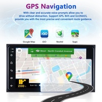Radio Mobil layar sentuh 7 inci IPS, TAPE mobil Stereo Multimedia pemutar Video sistem navigasi GPS Android Auto Carplay untuk Toyota