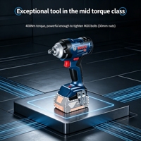 Clé à chocs sans fil Bosch GDS 18V-400 18V, clé électrique sans balais, outil électrique à couple élevé, clé professionnelle au lithium-ion