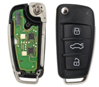 PN:8P0837220E,8X0837220 Télécommande intelligente intégrée 315Mhz 433MHz ASK 48 puces 3 boutons pour Audi A4 A5 A6