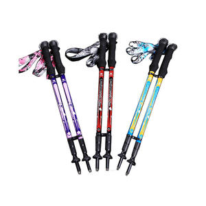 Bastones de esquí telescópicos de aluminio y fibra de carbono para escalada al aire libre y senderismo Bastón de senderismo para esquiar y senderismo - Product Image 1