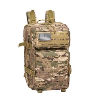 Sac à dos tactique de chasse GAF 900D Oxford imperméable avec cadre interne, système d'hydratation 3 jours, capacité 45L, bretelles arquées