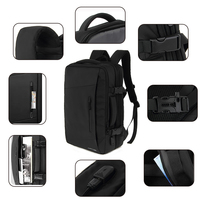 Sac à dos pour hommes d'affaires avec compartiment pour ordinateur portable étanche avec logo personnalisé école d'étudiants