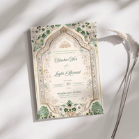 Conception personnalisée impression à la demande exquise de luxe de haute qualité Offre Spéciale les femmes préfèrent une carte d'invitation de qualité pour toutes les occasions