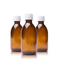 Bouteilles en verre ambré de 30 ml, 60 ml, 100 ml pour sirop contre la toux liquide oral - Options de vente en gros personnalisées avec bouchon à vis
