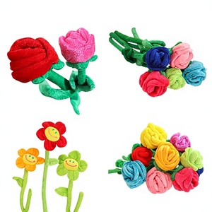 Para <span class=keywords><strong>Bros</strong></span> Cartoon: Ramo de girasoles y rosas de peluche, plantas de juguete, decoración para sujetador de cortina, regalo para eventos, venta al por mayor transfronteriza - Product Image 6