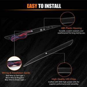 Réflecteur de pare-chocs à LED rouge pour 2015-2018 <span class=keywords><strong>Chrysler</strong></span> 300 Feux arrière de clignotants Feux de freinage 68213445AB, 68213444AB - Product Image 6