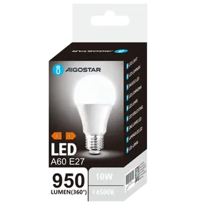 Lampadina LED A60 E27 10W 6500K, ad alta efficienza energetica, luce bianca brillante, ideale per illuminazione generale e ambienti - Product Image 1