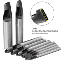 Outils de bricolage en cuir de 16 tailles en acier inoxydable pour le bricolage en cuir