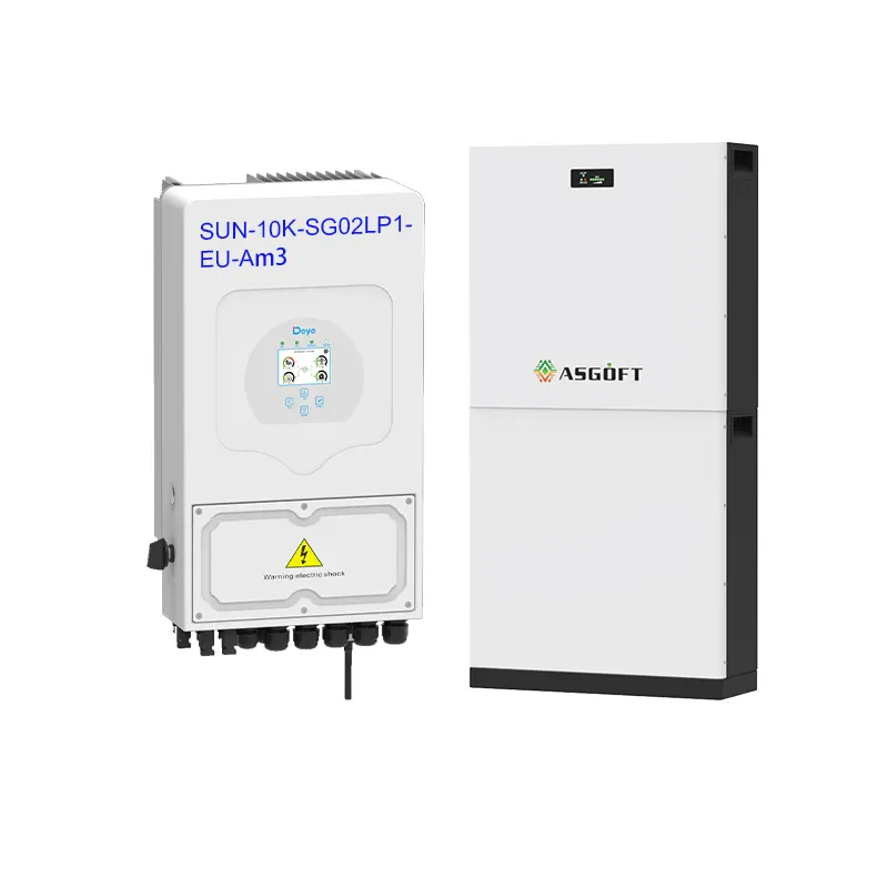 Asgoft Home Inverter 10kw Mobiele Power Centrale 50kw 100kw Lipower Offgrid Solar Stapelbare Batterij Energieopslag Met Ev Lader