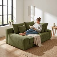 Sofá Cama Plegable de Tela Estilo Nórdico, Mueble Multifuncional sin Marco para una Vida Moderna