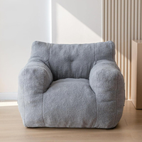 Sillón Moderno Grande y Cómodo, Sofá Individual de Espuma, Mueble de Lectura para Sala de Estar, Sofá Comprimido