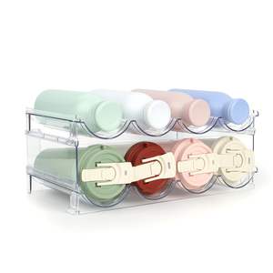 2025 nouveau lot de 4 supports de stockage de <span class=keywords><strong>bouteilles</strong></span> empilables transparents et casier à vin pour bouteille et autre organisateur de gobelets pour armoires de cuisine - Product Image 3