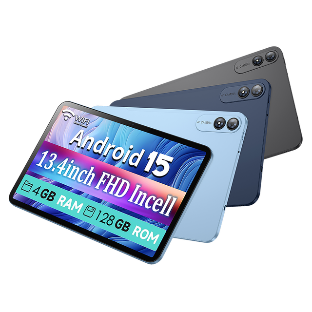 Customized High Quality Android Tablet 2 in 1 With Keyboard and Holster 13.4 Inch WIFI Android 15 Tablette Smart Tablet
