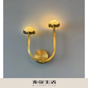 Lámpara de pared Guangmi Led E27, diseño de mármol y latón para dormitorio, sala de estar, pasillo - Product Image 4