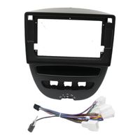 Kit de Panel de Radio para Coche 2 Din para Toyota Aygo, Citroën C1, Peugeot 107 2005-2014, Panel de Instalación de Estéreo para Salpicadero TO207T