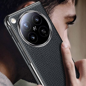 สำหรับเคสโทรศัพท์มือถือ OPPO Find N6 แบบพับได้ หนังกันกระแทก findn6 ขอบใส เคสแข็ง สีพื้น เคสหนังธุรกิจ - Product Image 2
