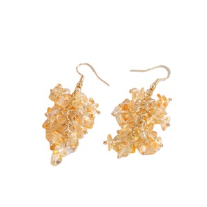 Handmade Natural Crushed Stone Crystal Long <b>Tassel</b> Drop <b>Earrings</b> Zinc Alloy Fashion Dangle <b>Earrings</b> Yiwu Origin - Product Image 5