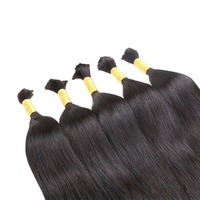 Prêt à expédier des produits capillaires humains Stock Alibaba 100% cheveux humains vierges à cuticules alignés en vrac