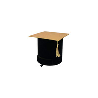 Boîte cadeau pour la saison des diplômes avec un bonnet de docteur recouvert de velours, boîte pour arrangement floral, boîte cadeau pour fleurs fraîches