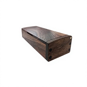Boîte à bijoux en bois naturel écologique, organisateur de bijoux fait main, étui de rangement, design personnalisé, moderne, 182x128x85mm, capacité 1-3L - Product Image 1