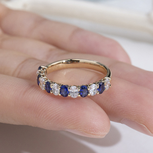 Bague de fiançailles Messi Jewelry MSR-2151 14k, diamant de laboratoire taille ronde, couleurs variées - Product Image 4
