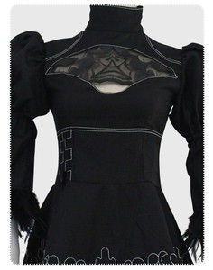 <span class=keywords><strong>Nier</strong></span> <span class=keywords><strong>Automata</strong></span> personnage féminin <span class=keywords><strong>Cosplay</strong></span> Anime robe YoRHa n ° 2 Type B Halloween Performance Costume ensemble - Product Image 4