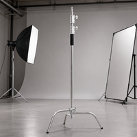 YITAI Professionnel – Support C-Stand en Acier Inoxydable de 3,3 m Robuste avec Bras Articulé pour Boîte à Lumière de Studio