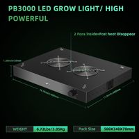 2025 en Stock Commercial High White Red UV 100w 200w 300w Lumières LM281B LED à spectre complet élèvent la lumière pour serre
