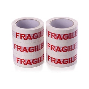 High Tack Shipping Carton Warning <strong>Fragile</strong> <strong>Printed</strong> <strong>BOPP</strong> Packing <strong>Tape</strong> - Product Image 1